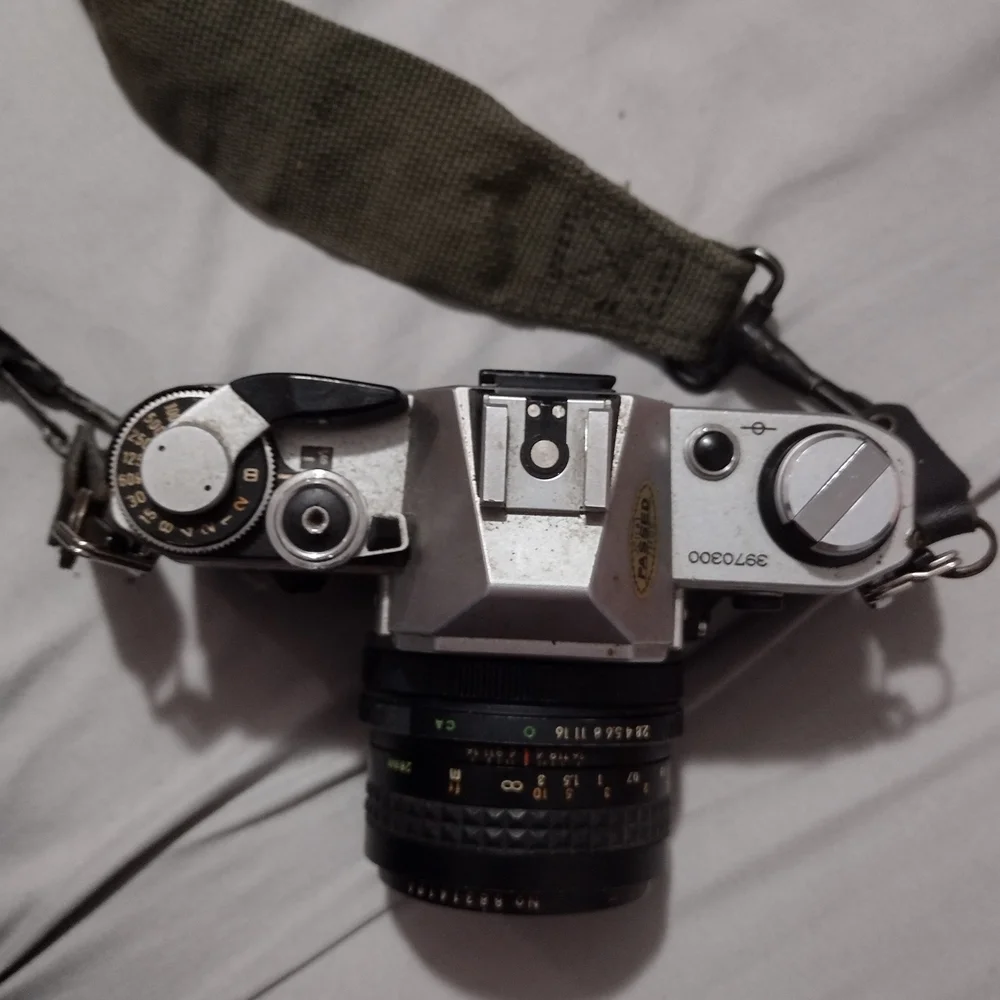 Canon Black and Silver Film Camera